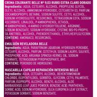 Tinte rubio extra claro dorado N.9.03 belle, caja 1 ud.