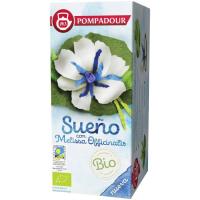 Infusión bio sueño con melissa POMPADUR, caja 18 sobres