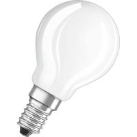 Bombilla Led esférica E14 4W luz fría (6500k) OSRAM, 1 ud