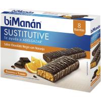 Barrita de chocolate-naranja BIMANAN, caja 8 uds.