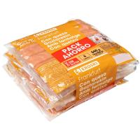 Salchichas Frankfurt con queso EROSKI, pack 4x160 g