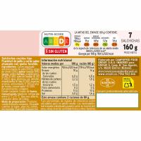 Salchichas Frankfurt con queso EROSKI, pack 4x160 g