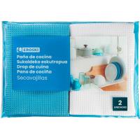 Paño secavajillas EROSKI, paquete 2 uds.