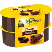 Mousse de chocolate LA LECHERA, pack 4x59 g