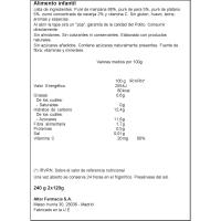 Potito de manz.-naranja-plátano-melocotón NUTRIBEN, pack 2x120 g