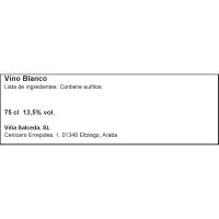 Vino Blanco Verdejo D.O. Rueda VIÑA SALCEDA, botella 75 cl