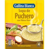 Sopa de puchero con fideos finos GALLINA BLANCA, sobre 72 g