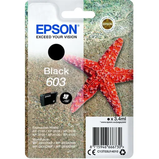 Cartucho de tinta original negro 603 EPSON, 1 ud