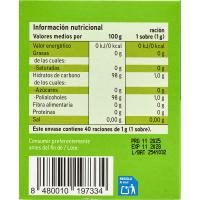 Edulcorante stevia EROSKI, caja 40 uds