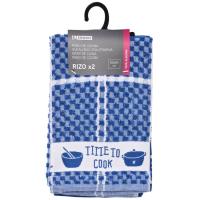 Paños de cocina rizo, 100% algodón, D727 EROSKI, 50x50cm 2 uds Paños de cocina rizo, 100% algodón, D727 EROSKI, 50x50cm 2 uds
