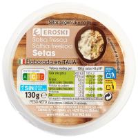Salsa de seta EROSKI, tarrina 130 g