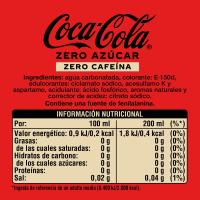 Refresco de cola COCA COLA ZERO ZERO, pack 6x20 cl
