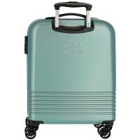 Trolley cabina India turquesa ABS 4ruedas cierre combinación ROLL ROAD, 40x55x20cm