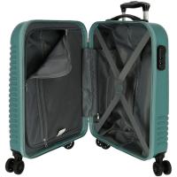 Trolley cabina India turquesa ABS 4ruedas cierre combinación ROLL ROAD, 40x55x20cm