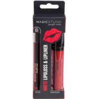 Brillo de labios-Perfilador labial matte MAGIC STUDIO, pack 1 ud
