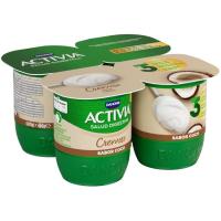 Activia cremoso sabor coco ACTIVIA, pack 4x115 g