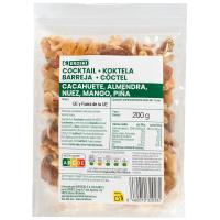 Cóctel Frutas deshidratadas EROSKI, bolsa 200 g
