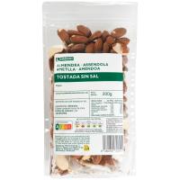 Almendra tostada EROSKI, bandeja 200 g
