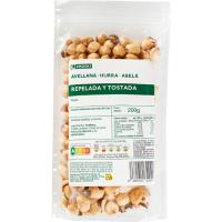 Avellana repelada tostada EROSKI, bolsa 200 g