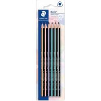 Lápiz triangular de madera colores pastel Noris STAEDTLER, Pack 6 uds