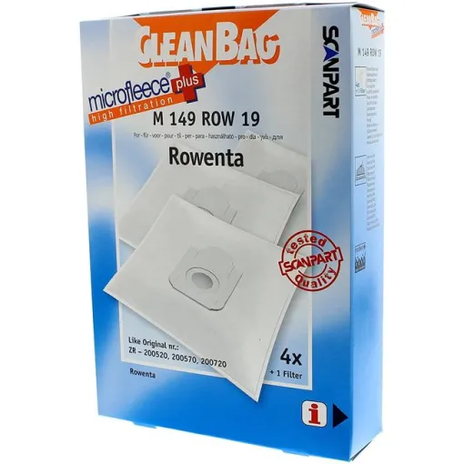 Bolsa de aspiración M 149 ROW 19 CLEANBAG, pack 4 uds