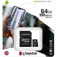 Tarjeta microSD con adaptador, SDCS2 64 GB Class 10 KINGSTON