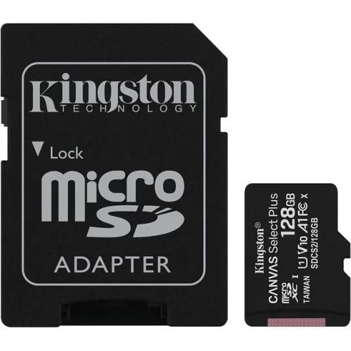 Tarjeta microSD con adaptador, SDCS2 128 GB Class 10 KINGSTON