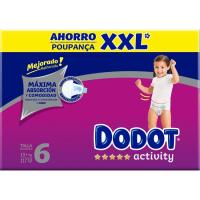 Pañal +13 kg Talla 6 Box XXL DODOT Activity, caja 117 uds