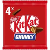 Barritas Chunky de chocolate con leche KIT KAT, pack 4x40 g