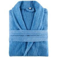 Albornoz para adulto, 100% algodón, 380gr/m2 EROSKI BASIC