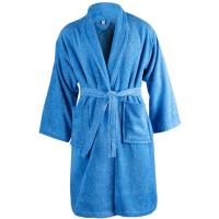 Albornoz para adulto, 100% algodón, 380gr/m2 EROSKI BASIC