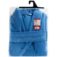 Albornoz para adulto, 100% algodón, 380gr/m2 EROSKI BASIC