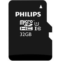 Tarjeta MicroSD con adaptador, 32GB Class 10 MicroSDHC PHILIPS