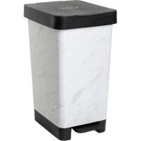 TATAY SMART marmol itxurako zaborrontzi pedalduna, edukiera 25 l, 26x36x47 cm