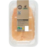 Pechuga fileteada de pollo campero EROSKI NATUR, bandeja aprox. 550 g