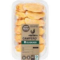 Alas enteras sin punta de pollo campero E. Natur, bandeja aprox. 440 g