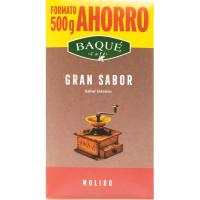 Café molido gran sabor BAQUE, paquete 500 g