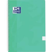 Cuaderno espiral A4 cuadriculado, tapa plástico, 80 hojas Ice Mint Pastel OXFORD, 1 ud