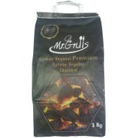 Carbón vegetal profesional MR.GRILL, saco 3 kg