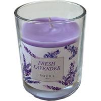 Vela en vaso Lavanda ROURA, 70x75 cm, 1 ud