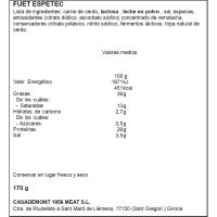 Fuet espetec extra CASADEMONT, pieza 170 g