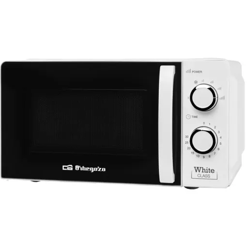 Microondas sin grill blanco, 20 litros, 700W, MI2115 ORBEGOZO
