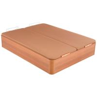 Canapé abatible madera al suelo 3D doble tapa 150x190 Cerezo PIKOLIN