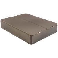 Canapé abatible madera al suelo 3D doble tapa 150x190 Wengué PIKOLIN