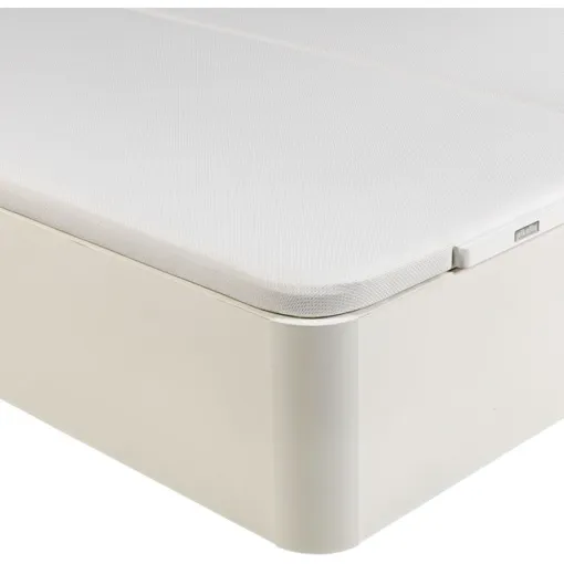 Canapé abatible madera al suelo 3D doble tapa 150x190 Blanco PIKOLIN