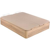 Canapé abatible madera al suelo 3D doble tapa 150x190 Natural PIKOLIN