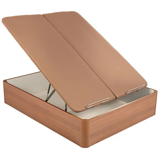 Canapé abatible madera al suelo Supra doble tapa 150x190 Cerezo PIKOLIN