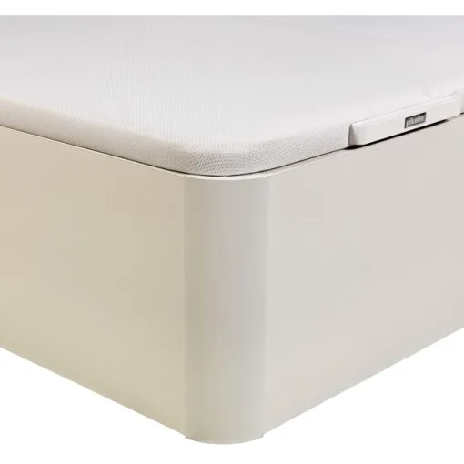 Canapé abatible madera al suelo Supra doble tapa 150x190 Blanco PIKOLIN