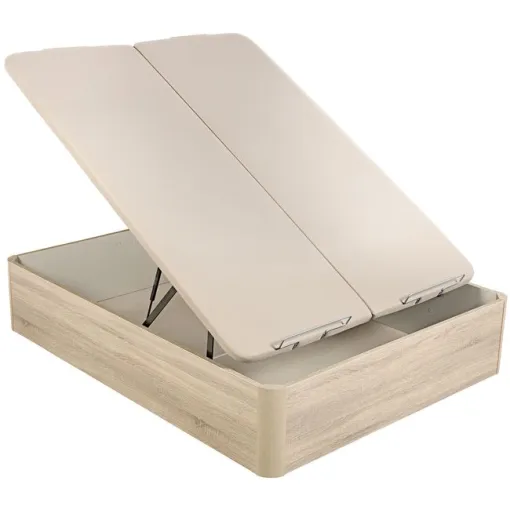 Canapé abatible madera al suelo Supra doble tapa 150x190 Natural PIKOLIN