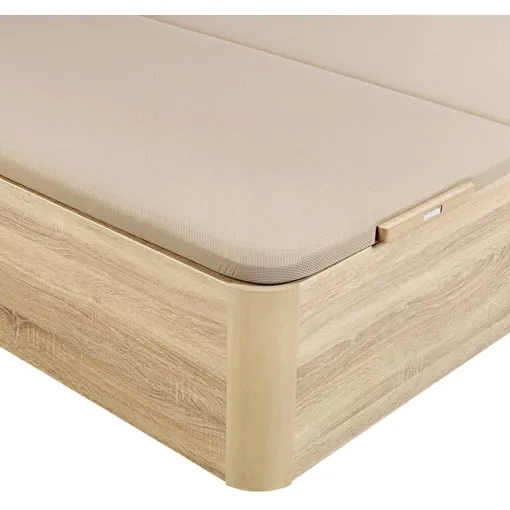 Canapé abatible madera al suelo Supra doble tapa 150x190 Natural PIKOLIN